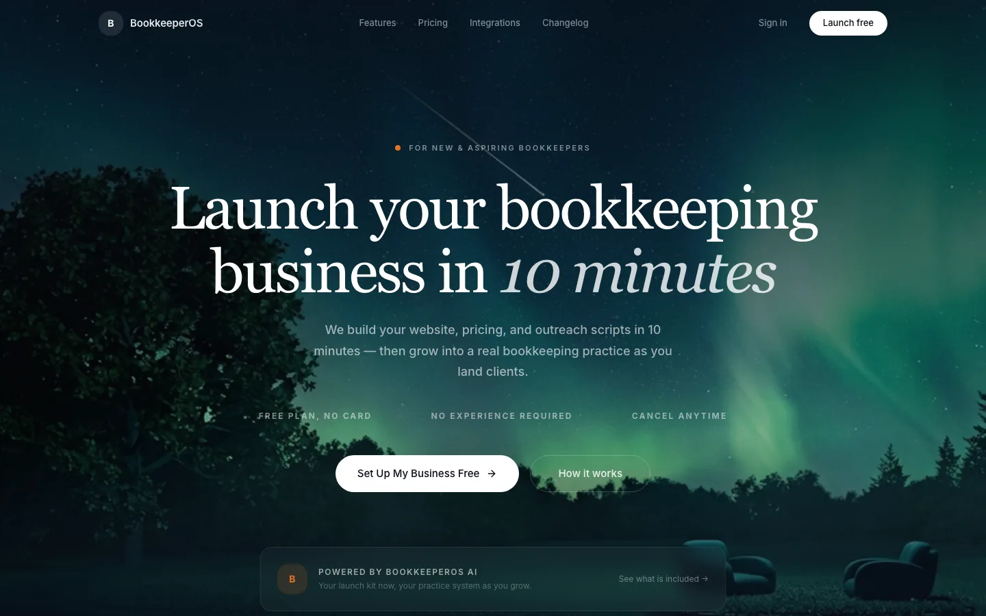 BookkeeperOS: The promise, in one line: launch in 10 minutes.